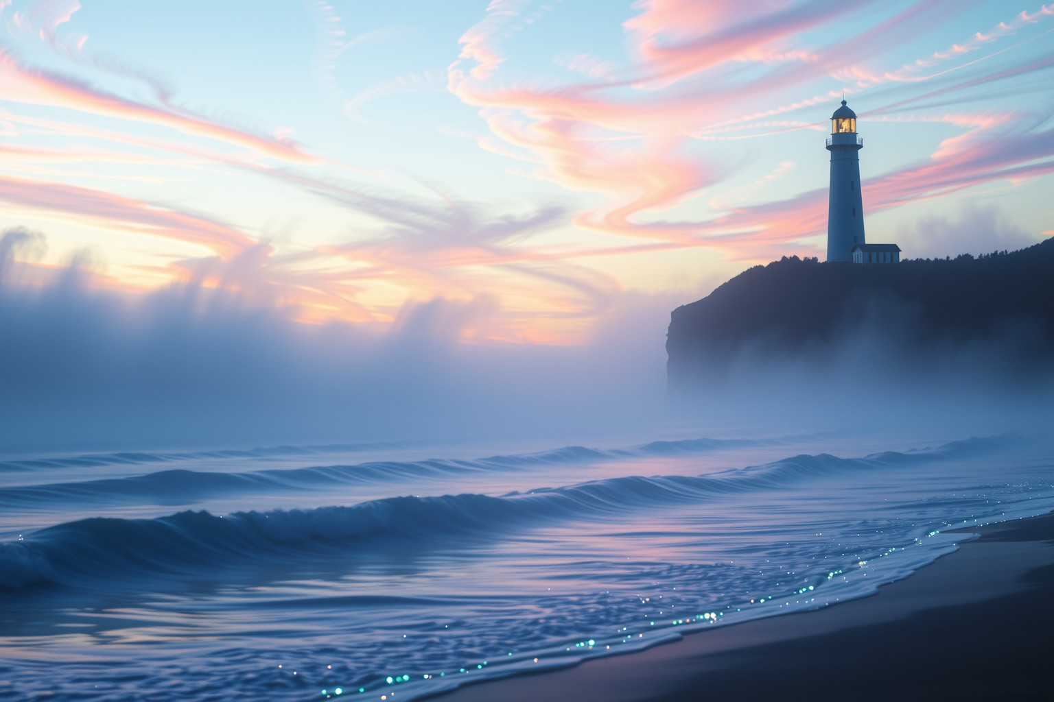 Sognare un faro in un golfo simboleggia guida e speranza.