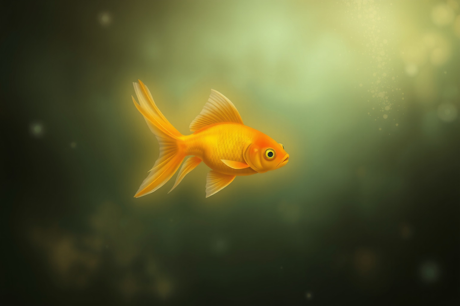 Sognare un pesce rosso in acquario sporco indica emozioni trattenute.