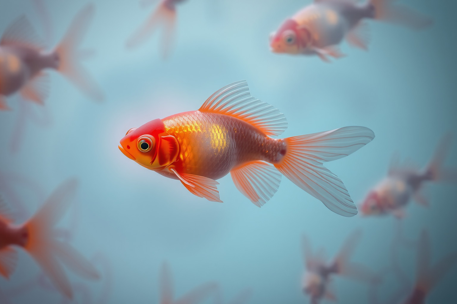 Sognare un pesce rosso malato indica insoddisfazione emotiva nascosta.