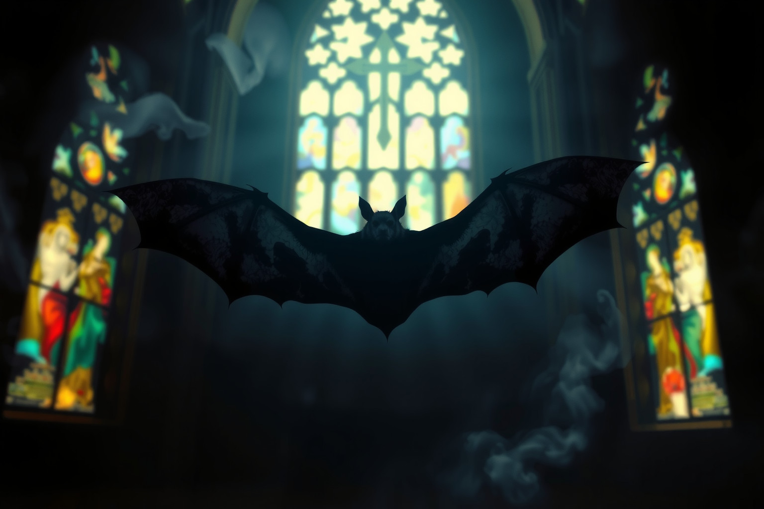Sognare pipistrelli in chiesa indica conflitti spirituali repressi.
