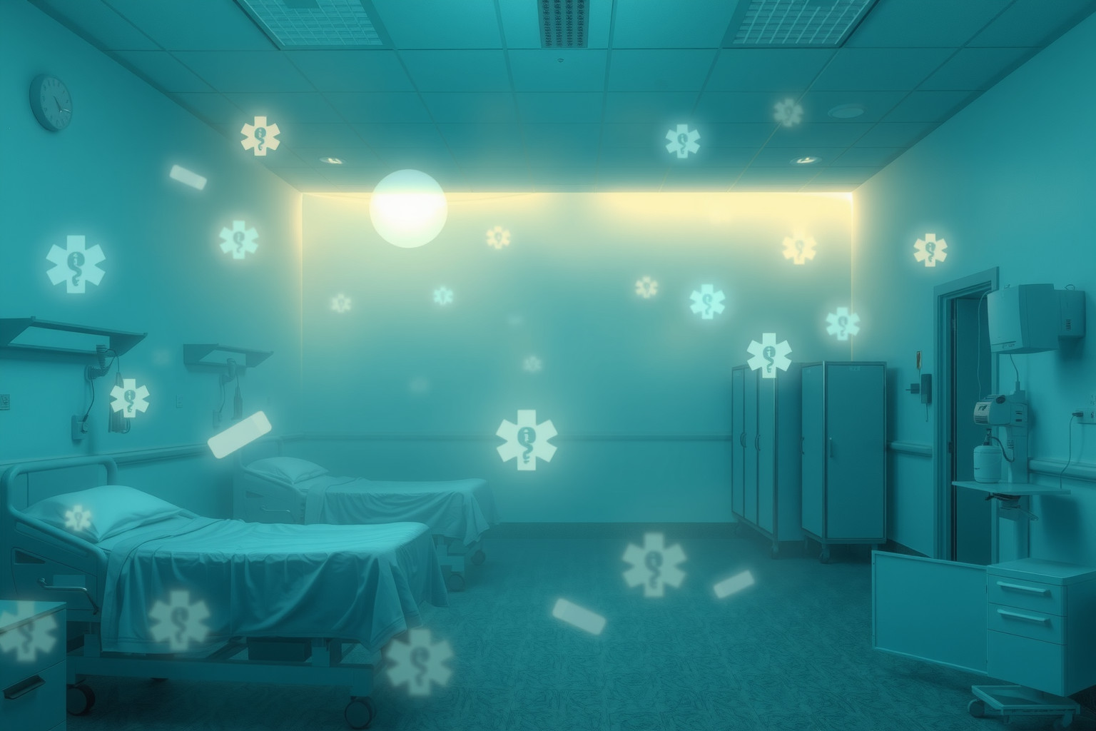 Sognare un pronto soccorso vuoto simboleggia calma interiore e controllo.