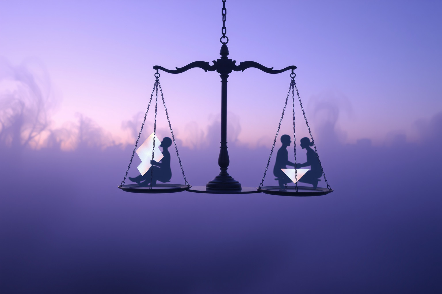 Sognare tribunale con legge del taglione riflette giustizia e equilibrio karmico.