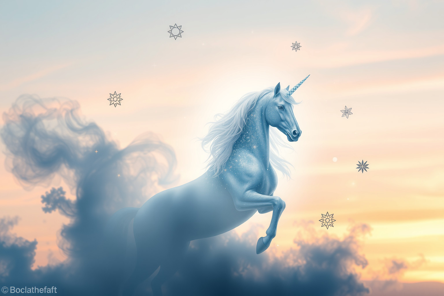 Sognare unicorno argentato simboleggia intuizione e guida divina.