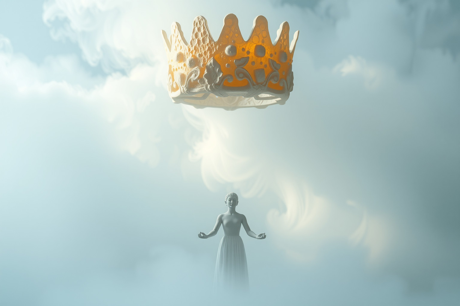 La corona di pietra pomice simboleggia forza e consapevolezza interiore.