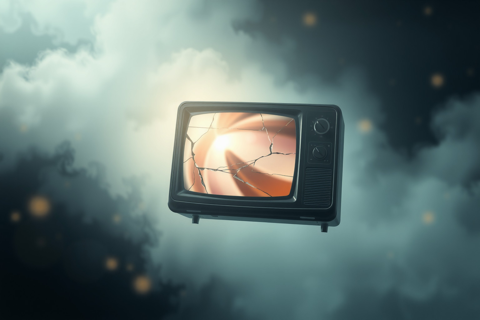 Sognare una TV rotta simboleggia confusione e comunicazione interrotta.