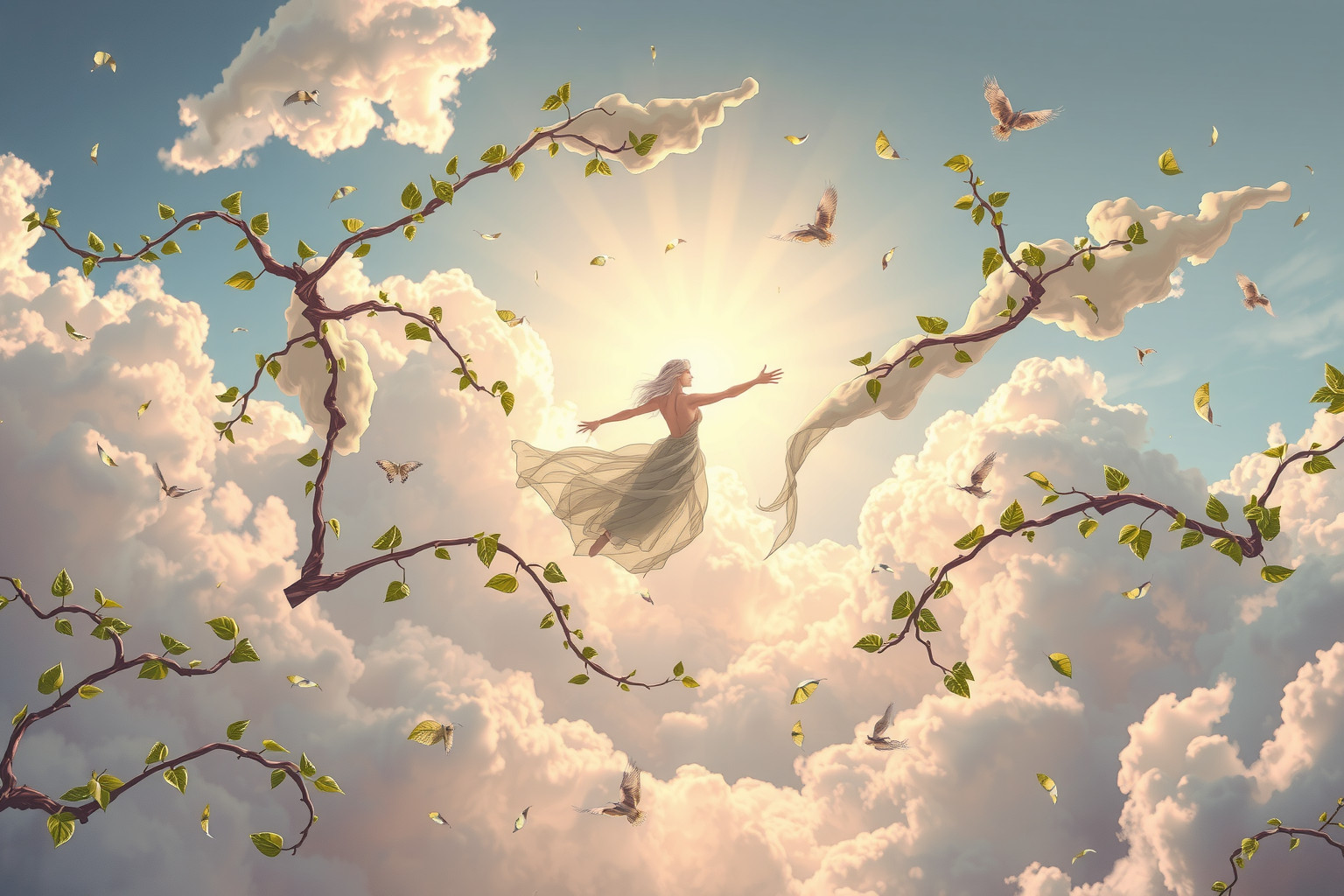 Il volo acrobatico simboleggia armonia tra libertà e natura selvaggia.