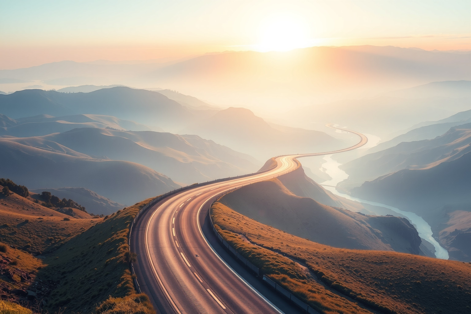 L'autostrada simboleggia il viaggio armonioso della vita interiore.