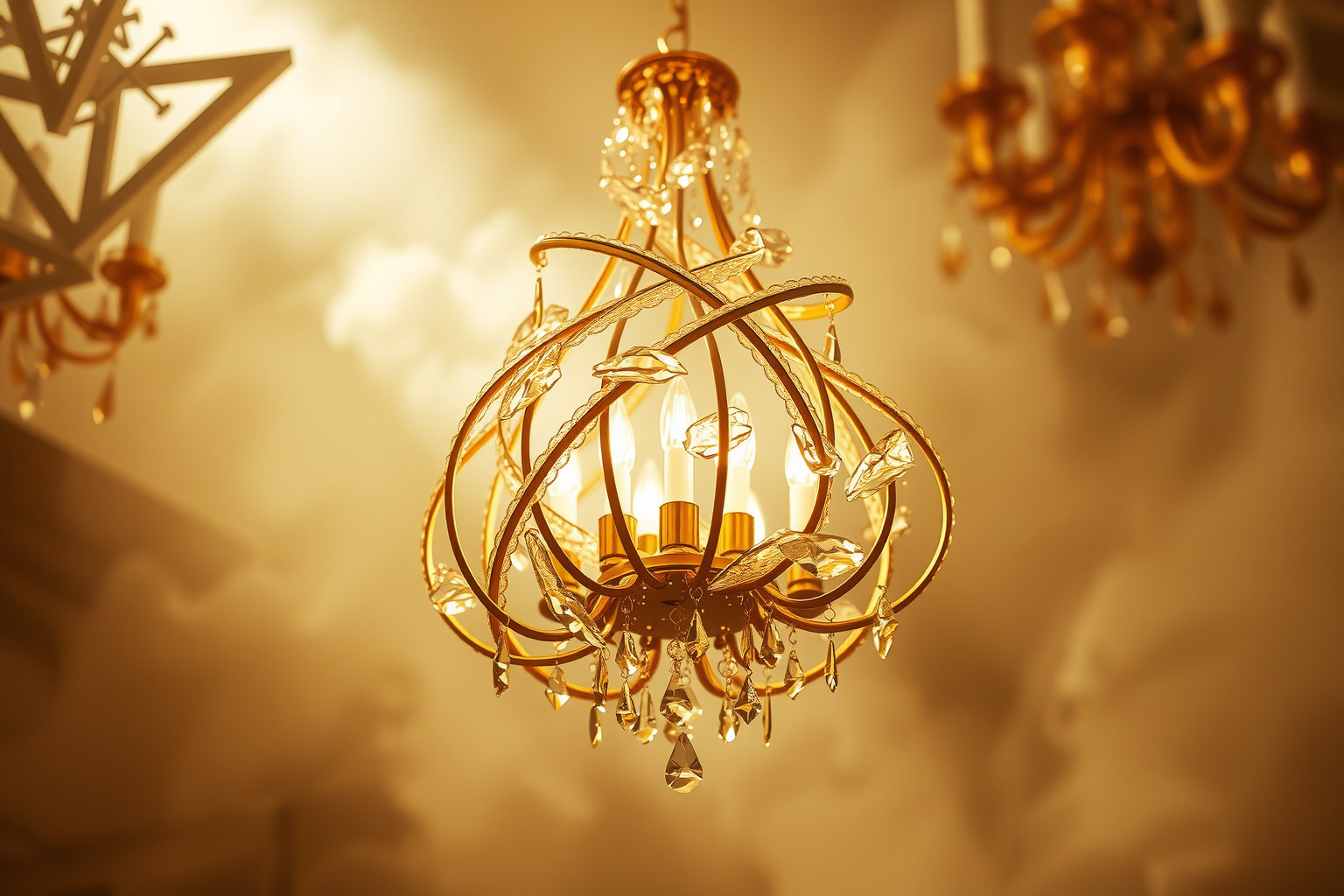 Il lampadario riflette potere, lusso e prestigio sociale.