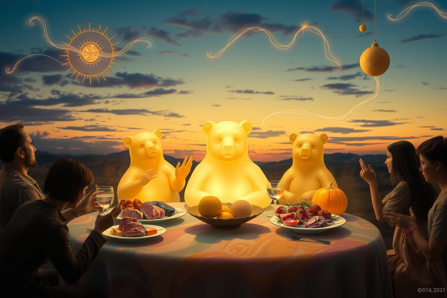 Sognare carne di orso simboleggia forza e potere nascosto.