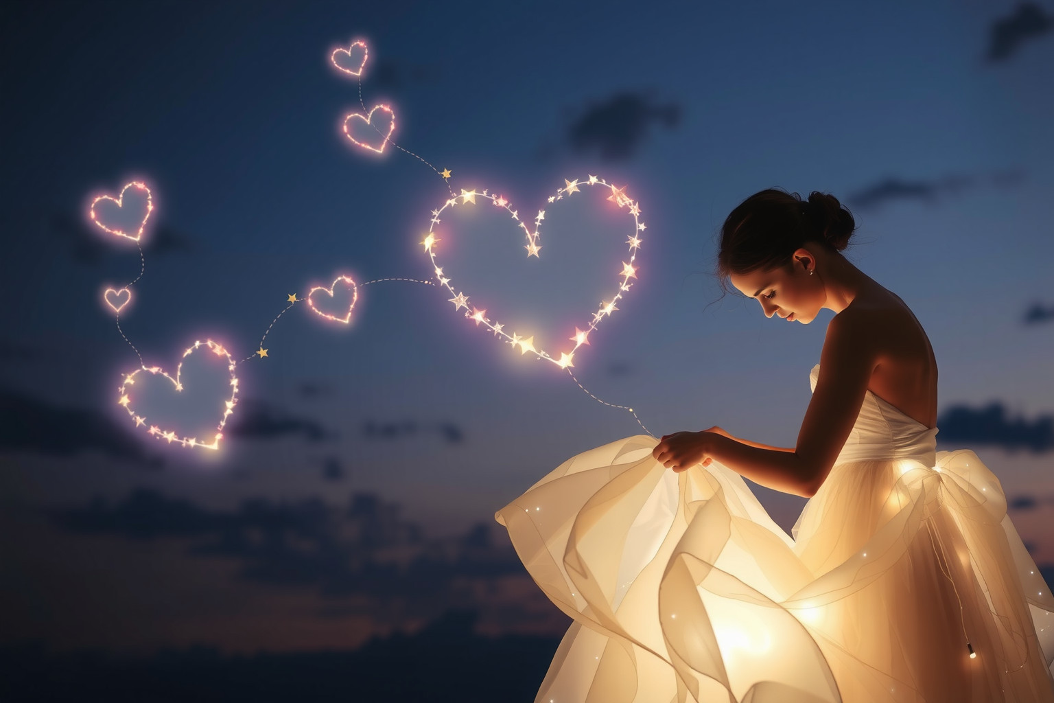 Sognare di cucire abiti da sposa simboleggia impegno e nuove unioni.