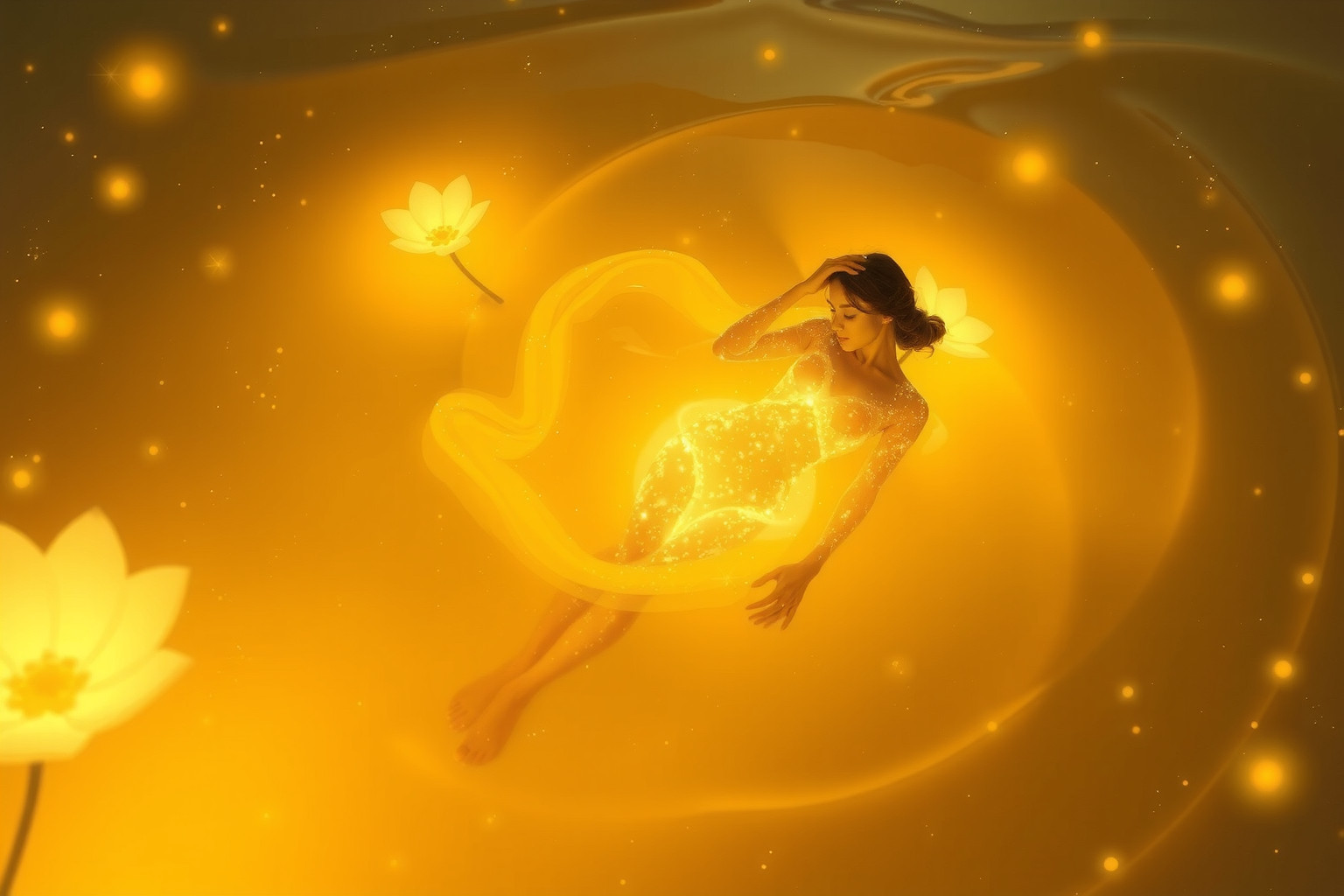 Sognare nettare simboleggia gioia profonda e abbondanza spirituale.