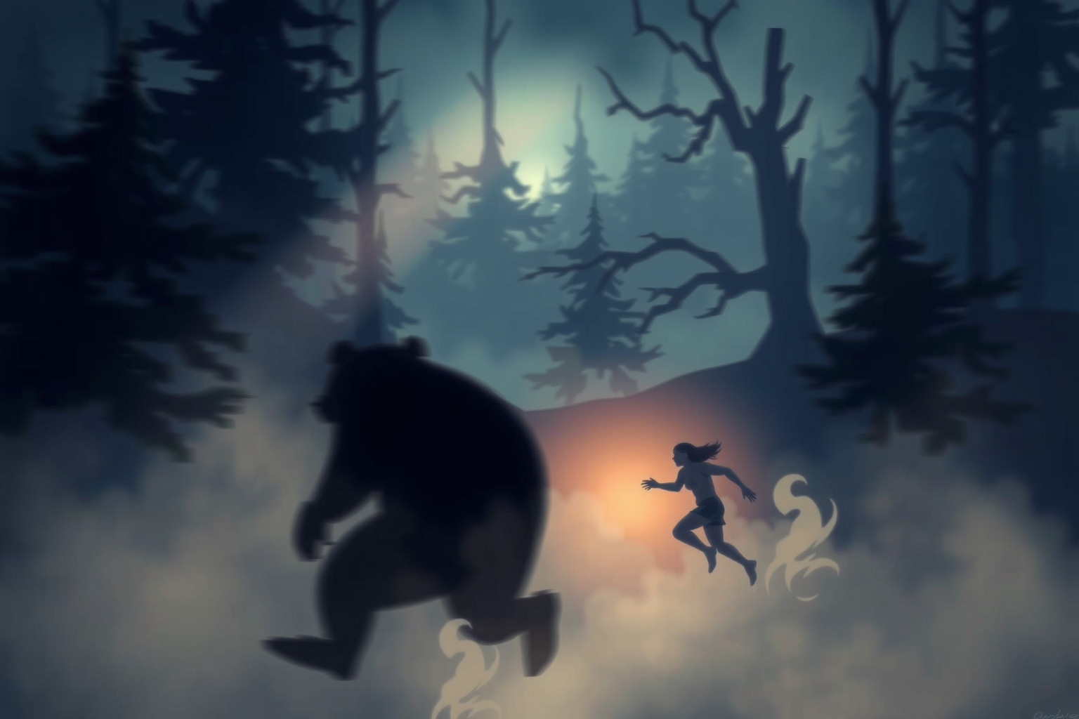 Sognare un orso che insegue indica paure legate al desiderio.