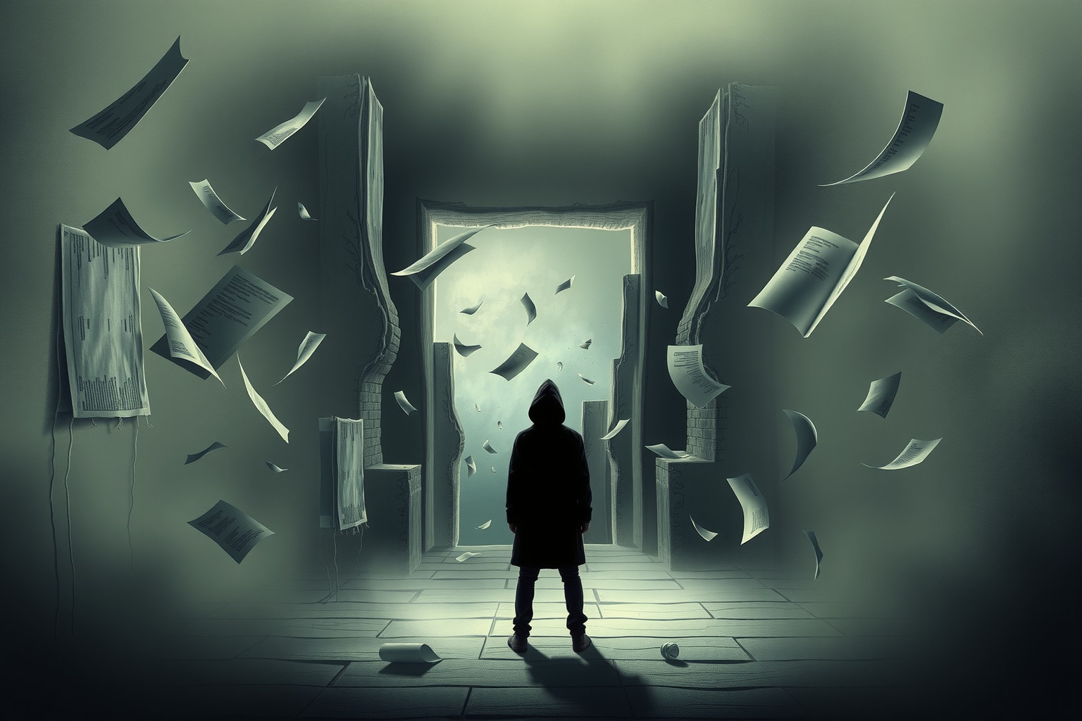 Sognare il fallimento nella casa di lavoro riflette insicurezze personali profonde.