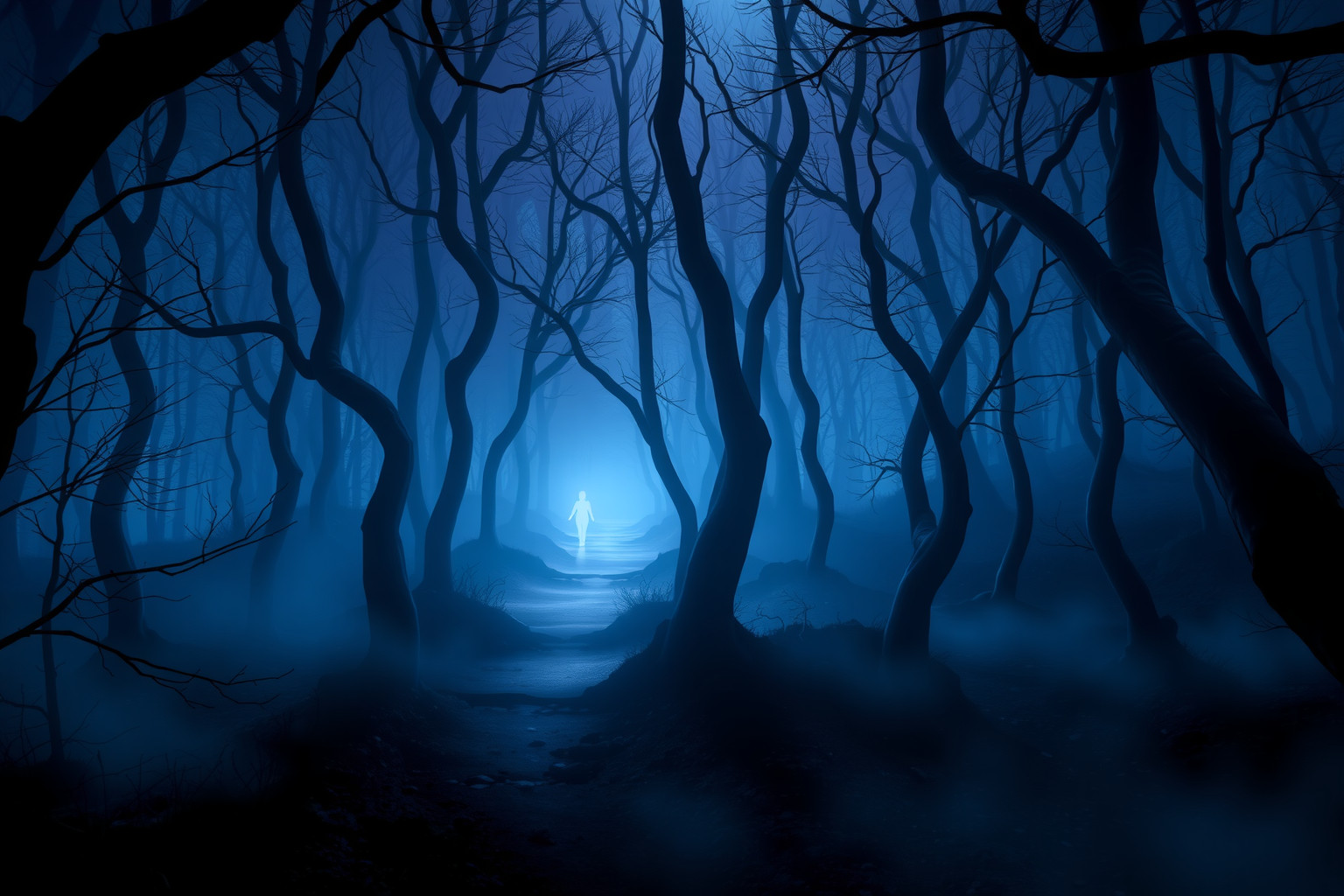 Perdersi nel bosco di notte simboleggia la ricerca interiore urgente.