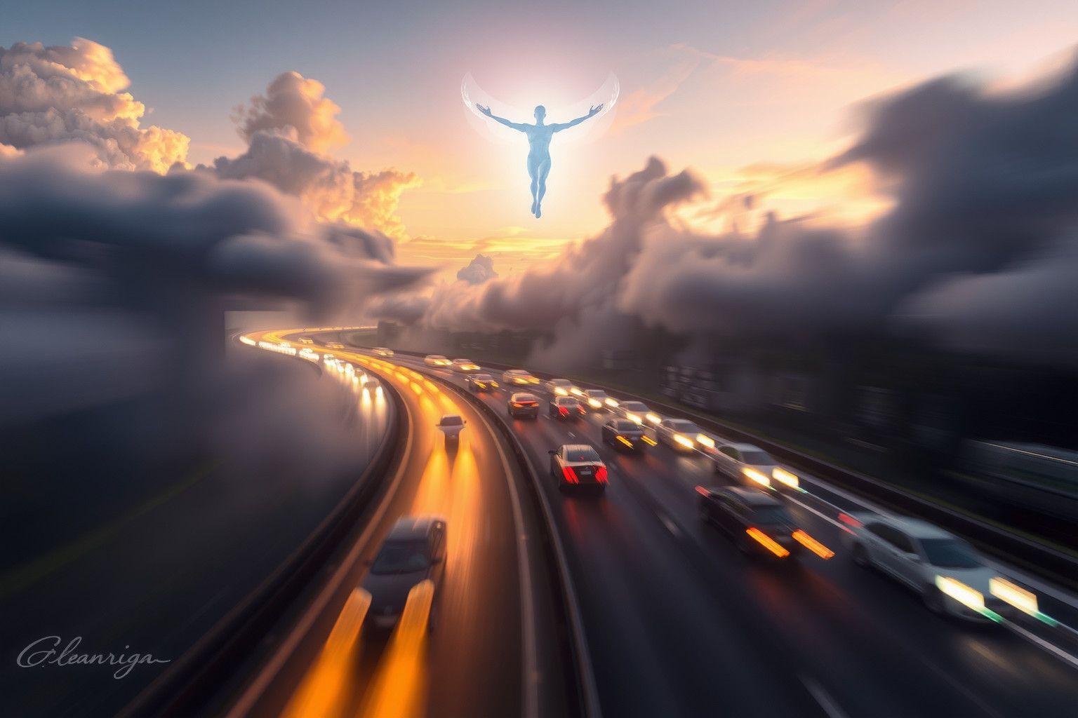 Sognare di volare sul traffico simboleggia desiderio di libertà interiore.