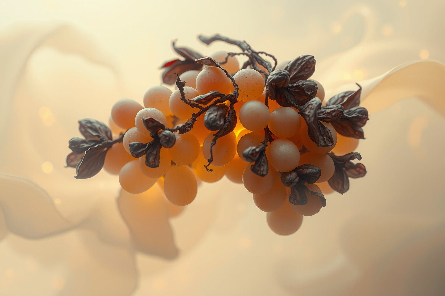 Sognare grappoli d'uva marci indica opportunità perdute o avvertimenti.