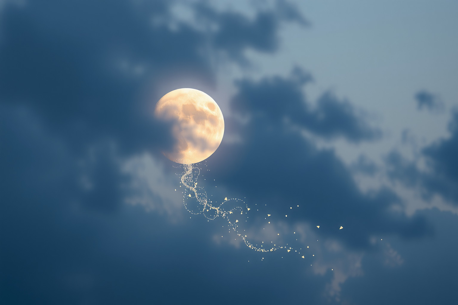Sognare tredicesima luna cadente simboleggia perdita di controllo emotivo.