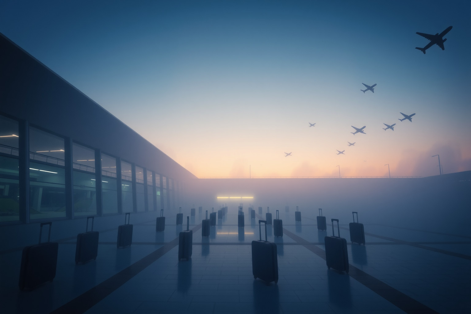 Sognare aeroporti disordinati simboleggia confusione nelle scelte di vita.