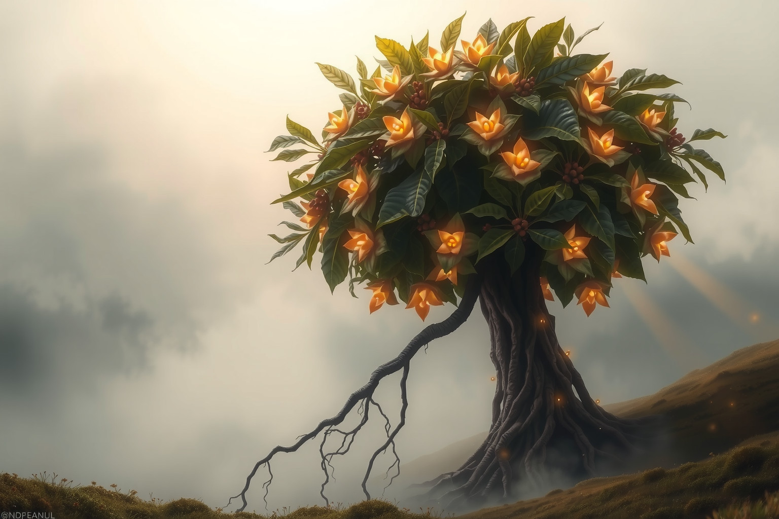 Sognare un agrifoglio gigante simboleggia forza e resilienza interiori.