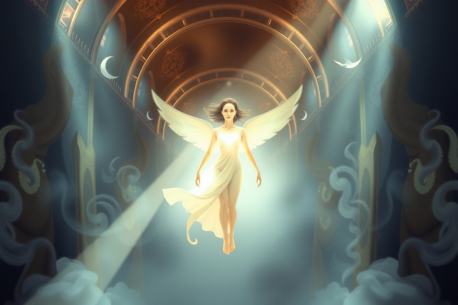 Sognare un androgino in luogo sacro simboleggia equilibrio spirituale profondo.