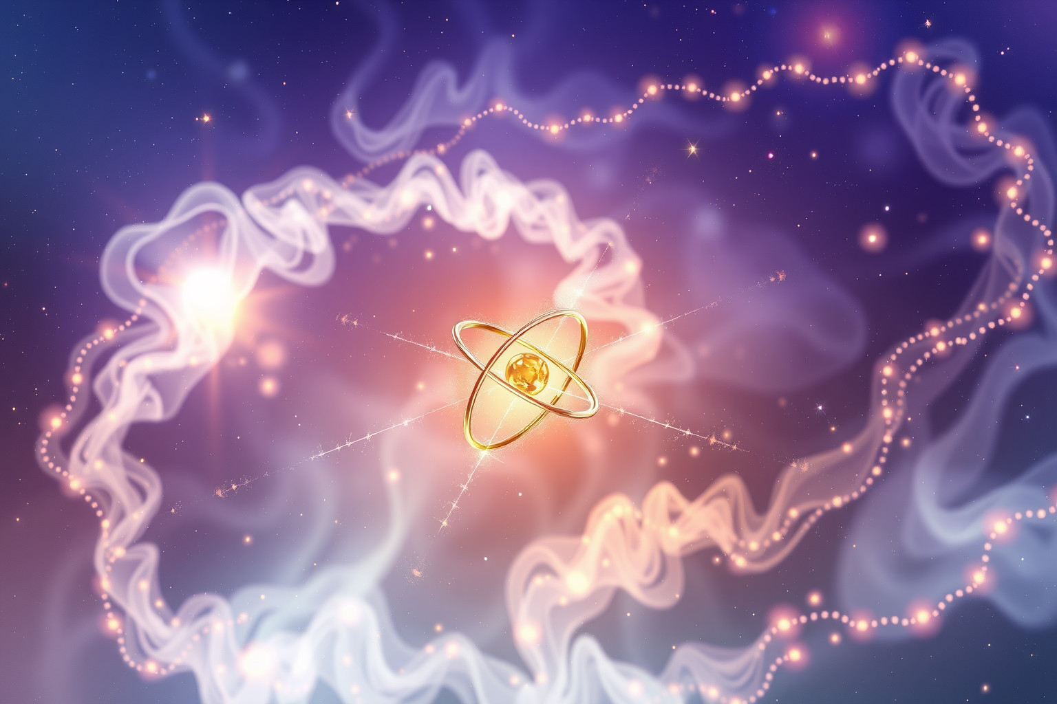 Sognare un atomo simboleggia l'unità spirituale dell'universo intero.