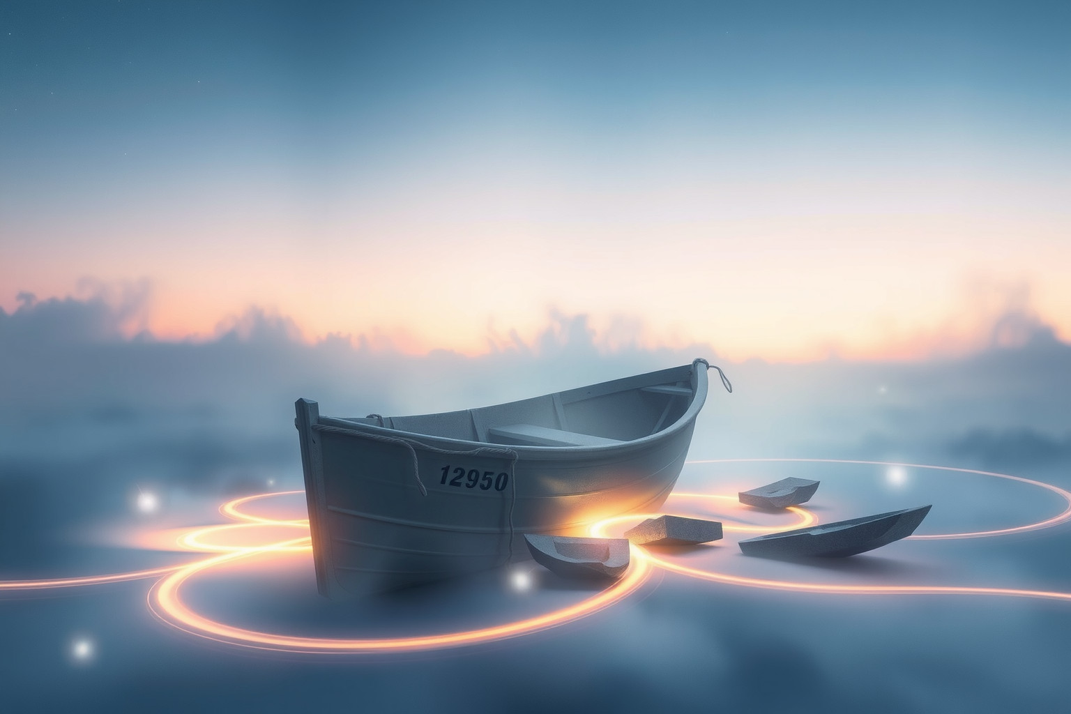 Sognare un dinghy rotto indica difficoltà emotive imminenti.