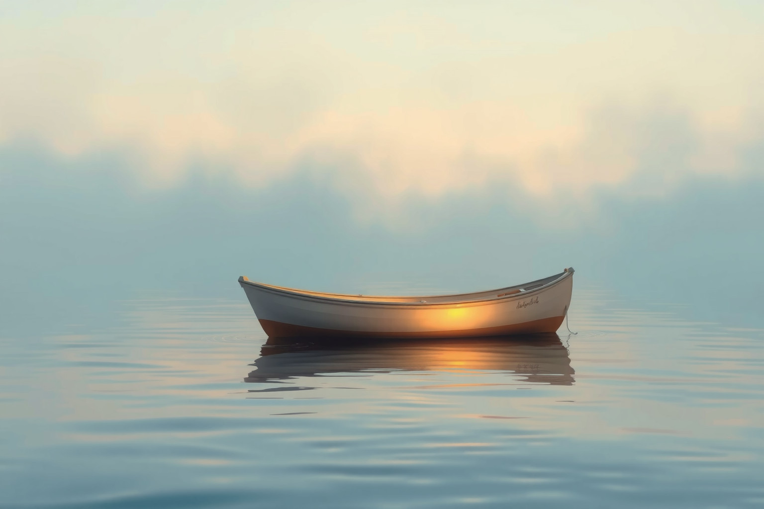 Sognare un dinghy vuoto simboleggia solitudine e insicurezza emotiva.