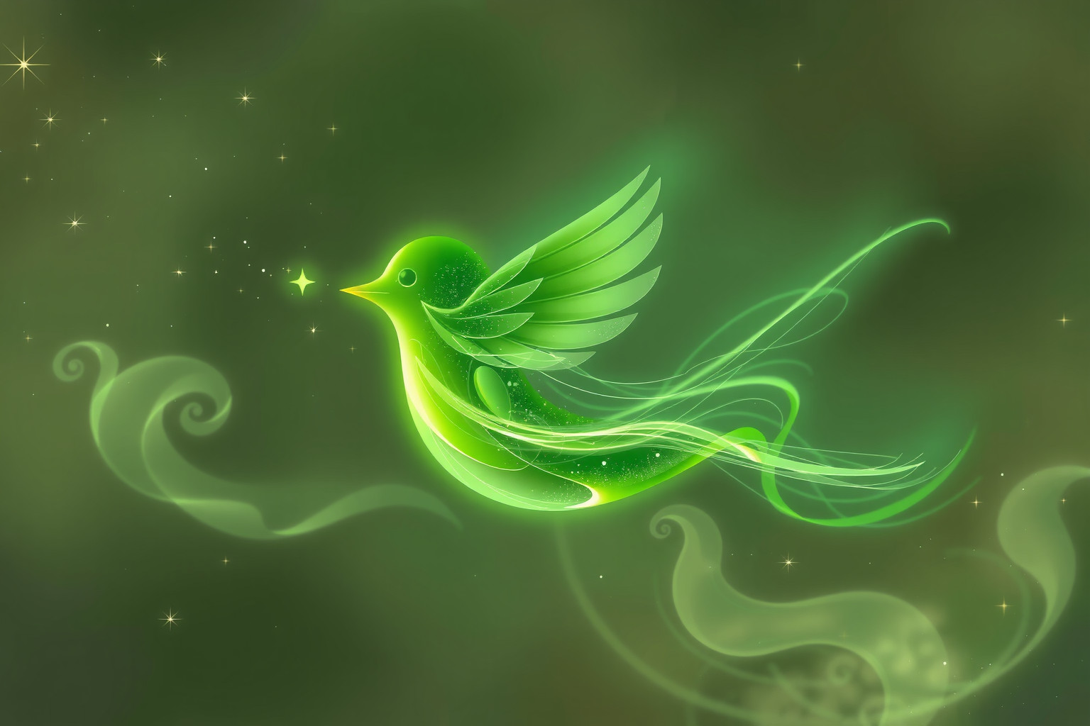 Sognare un fringuello verde parlante simboleggia messaggi di speranza.