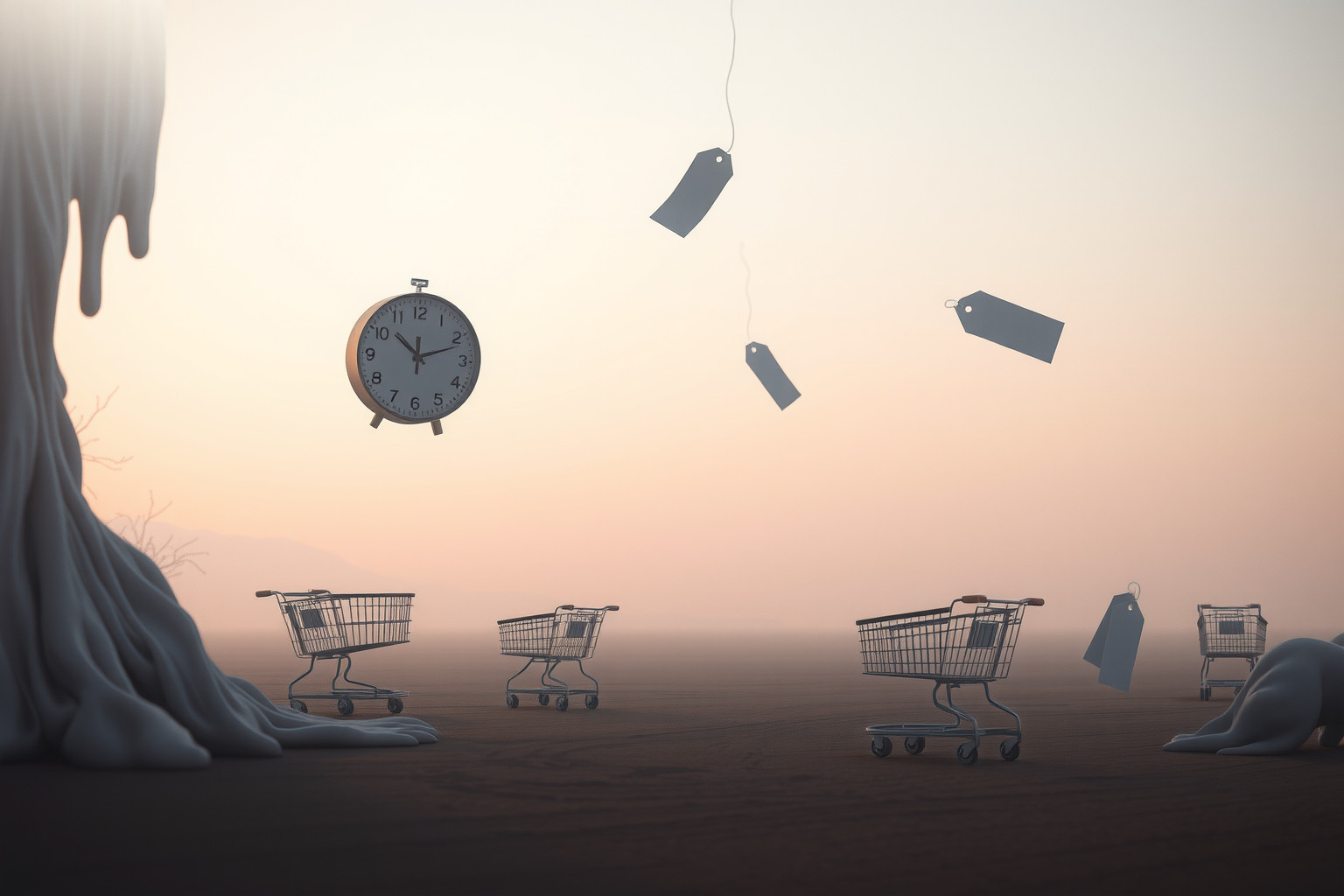 Sognare prezzi azzerati riflette ansie su un futuro distopico economico.