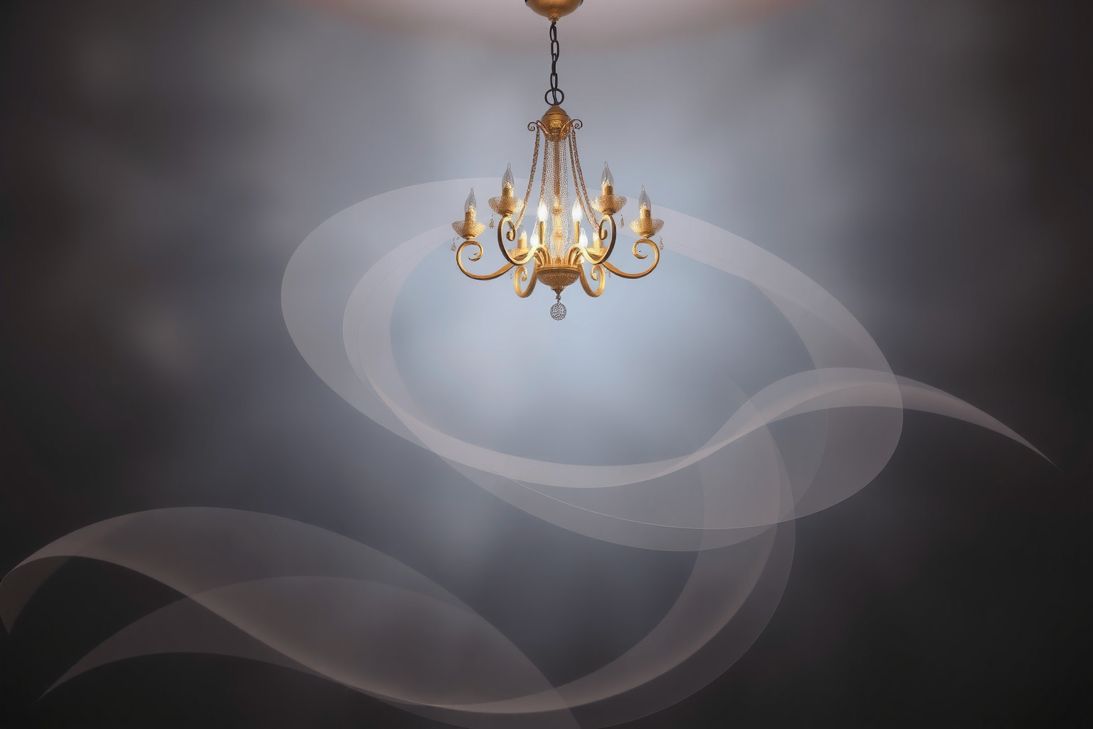 Un lampadario che suona indica intuizioni nascoste e avvertimenti.