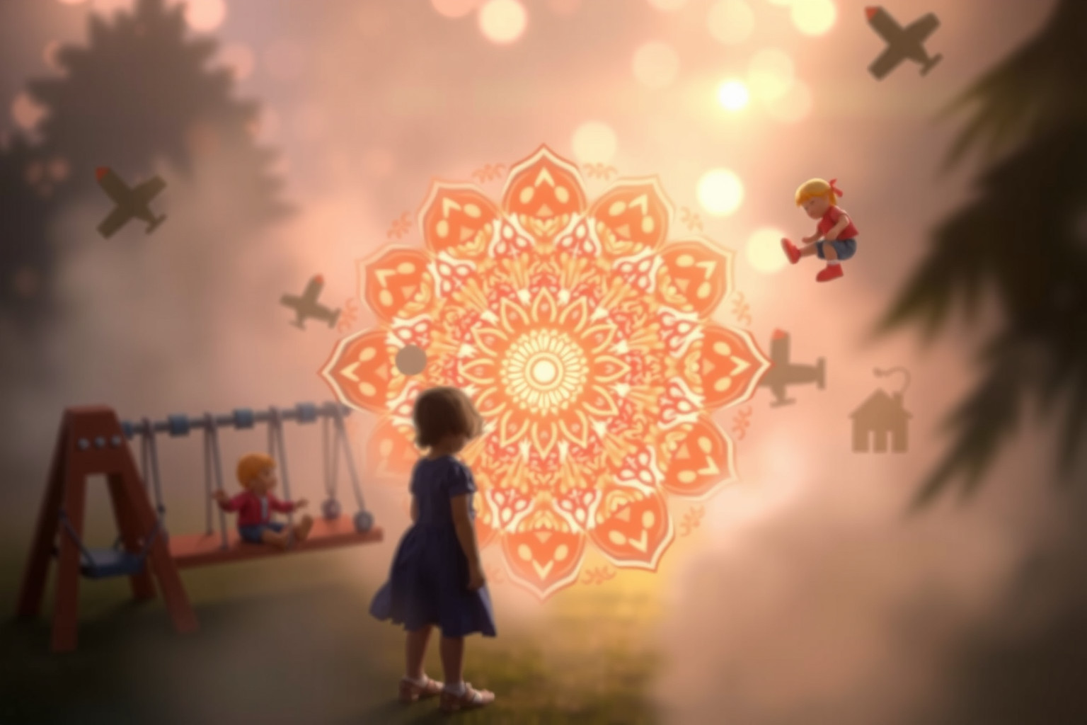 Sognare un mandala evoca l’armonia perduta dell'infanzia vissuta.