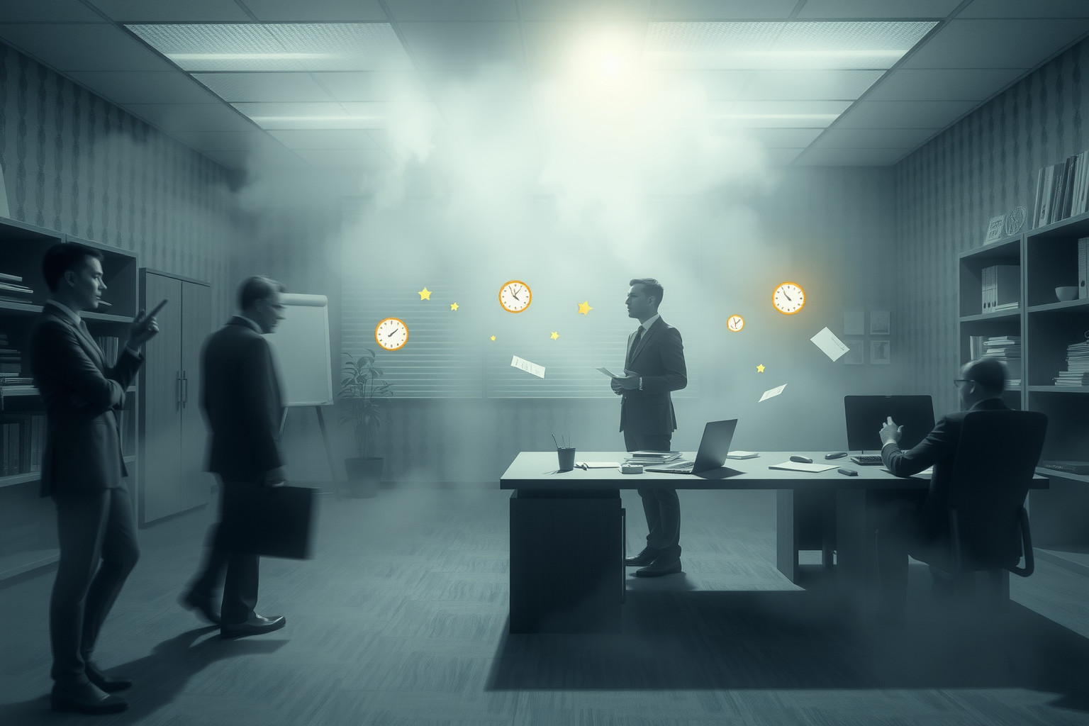 Sognare un muto al lavoro simboleggia difficoltà nella comunicazione professionale.