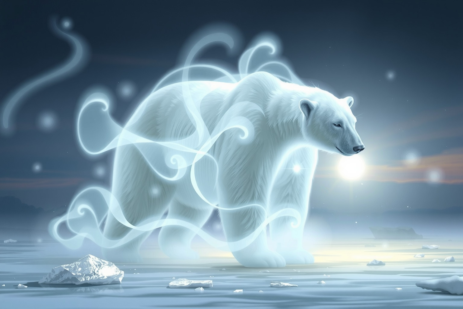 Sognare un orso polare che mangia simboleggia forza e abbondanza interiori.