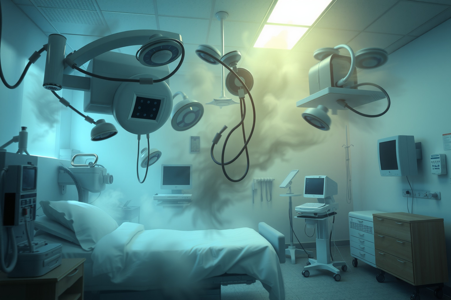 Sognare attrezzature ospedaliere fuori posto riflette confusione interiore.