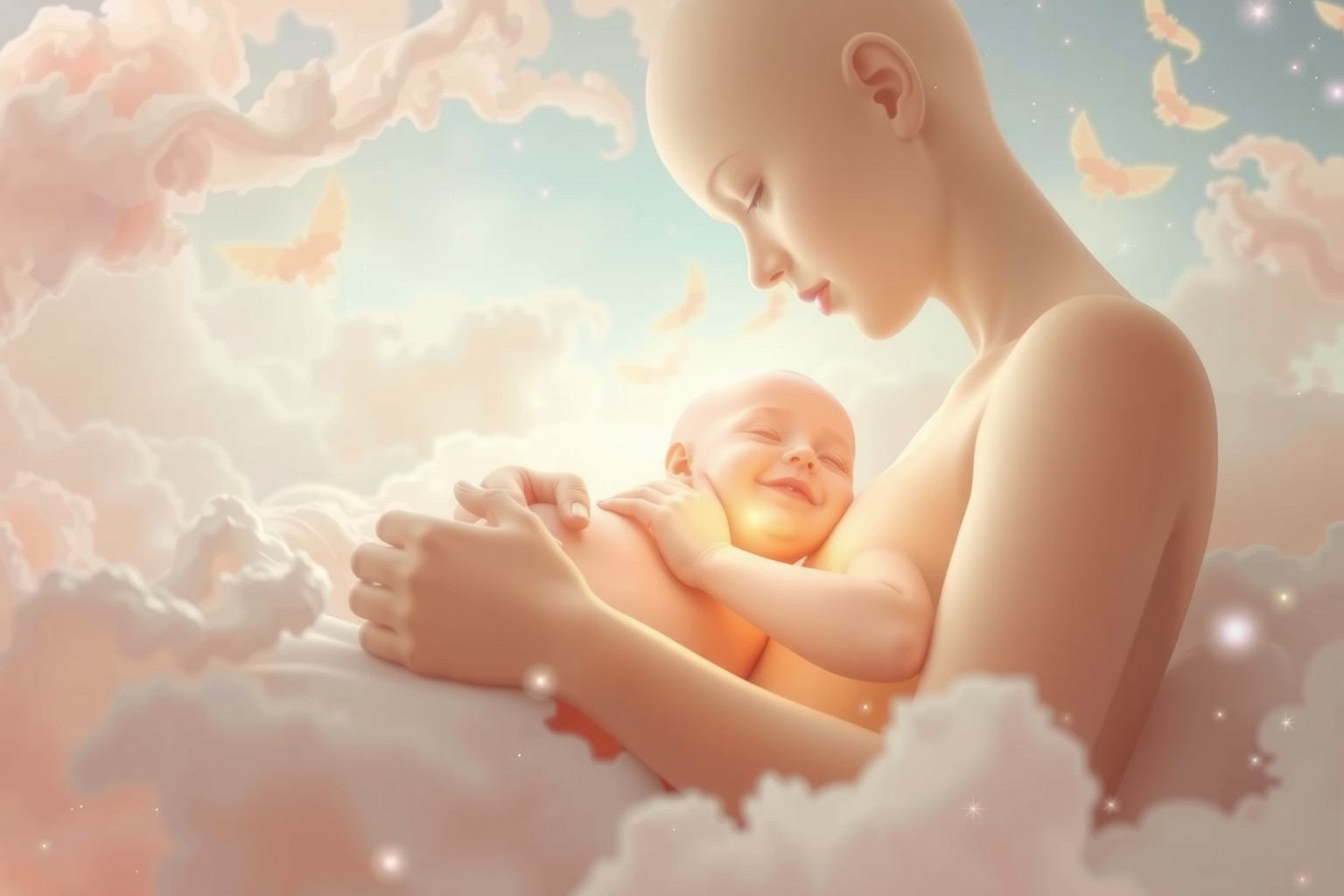 Sognare un neonato che ride simboleggia gioia e nuova speranza.