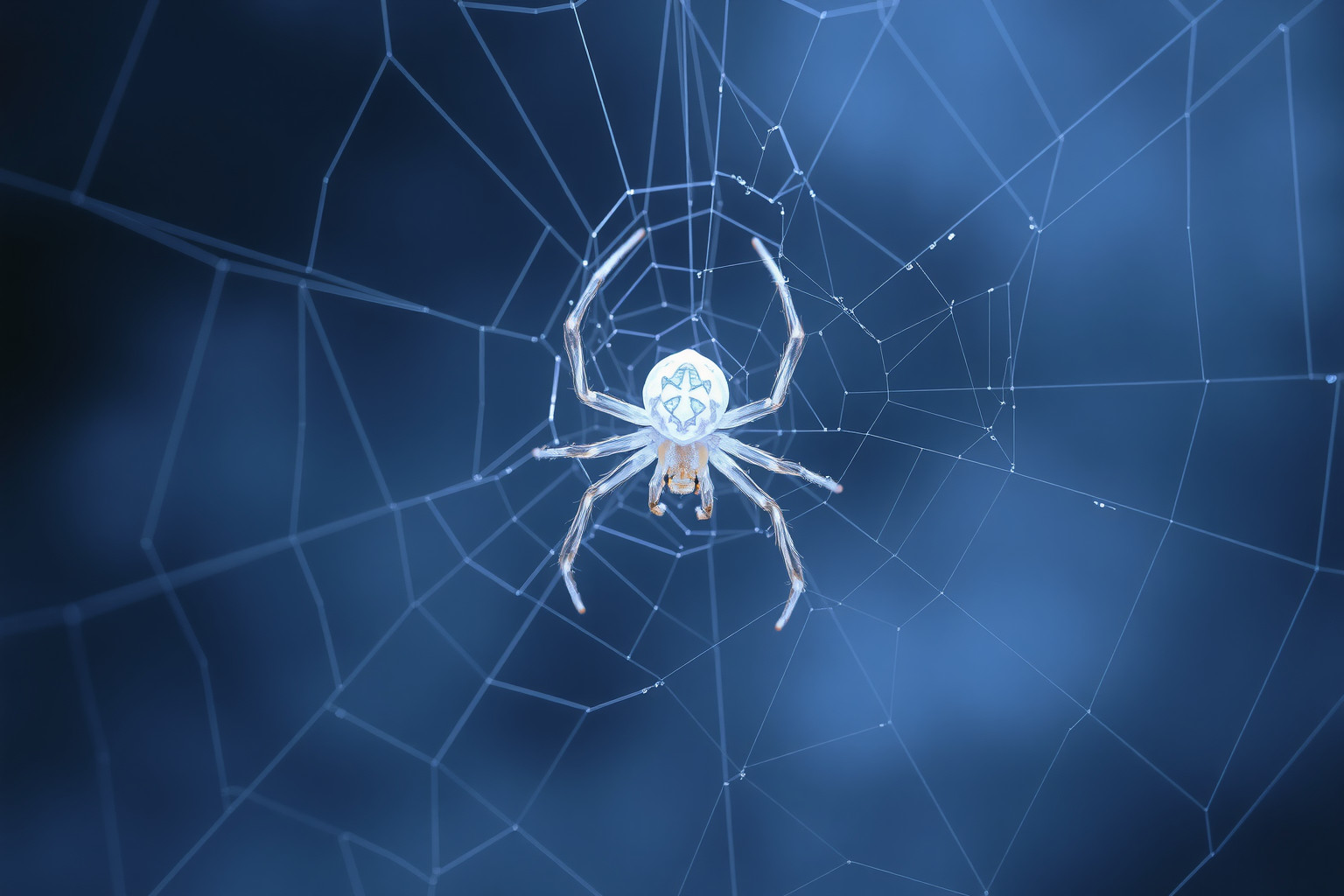 Sognare un ragno crociato intrappolato simboleggia ostacoli superabili.