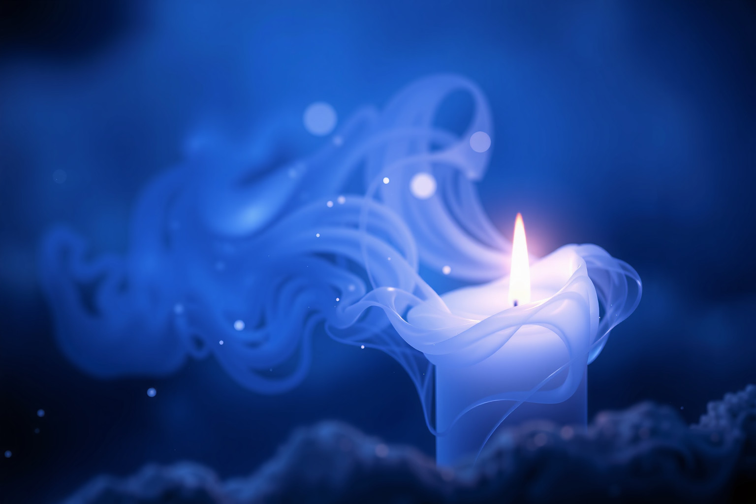 Sognare una candela blu simboleggia pace interiore e riflessione profonda.