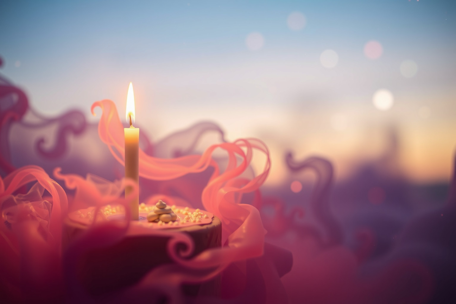 Sognare una candela su torta simboleggia gioia e festeggiamenti.