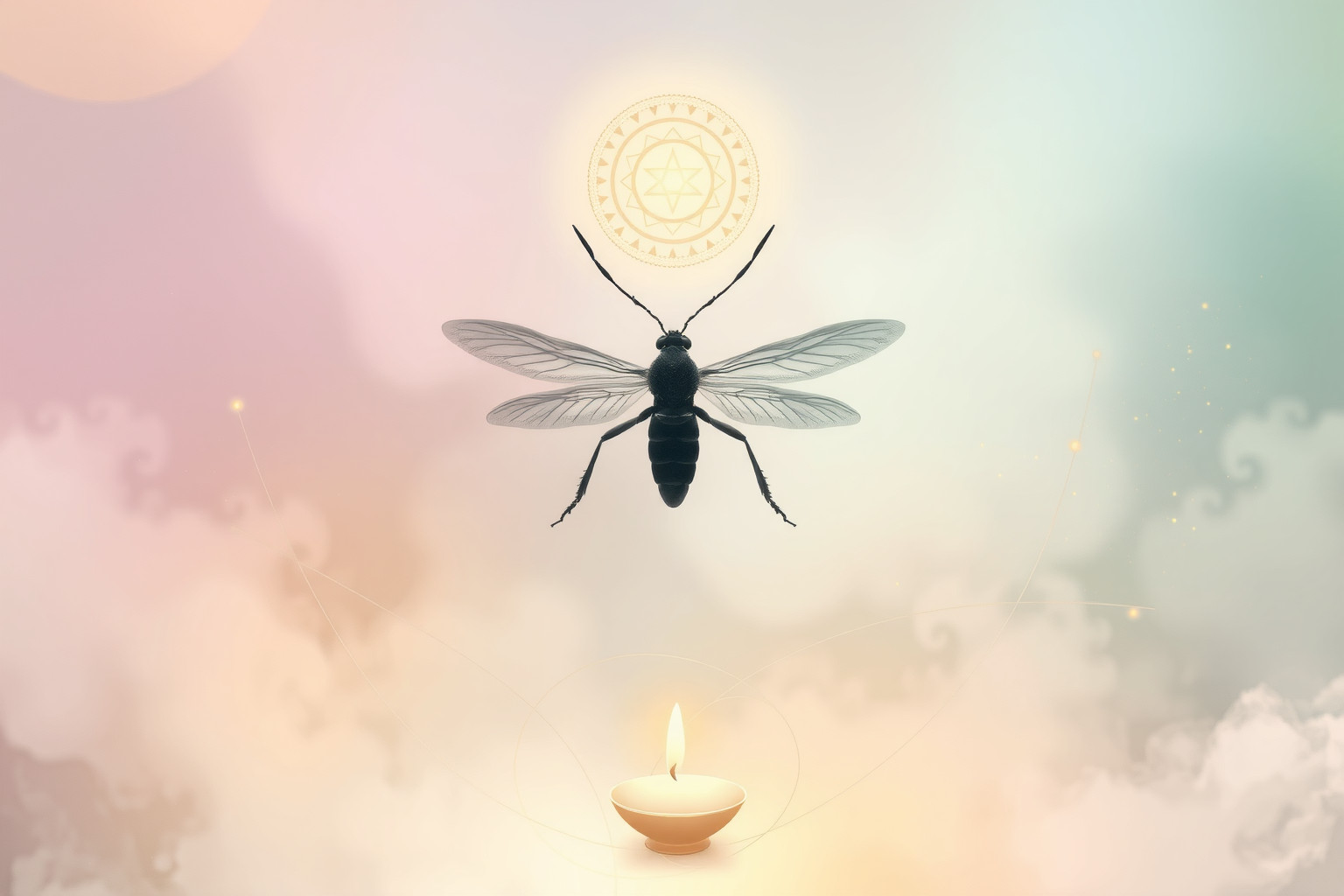 Sognare cimice lunga in luogo sacro simboleggia protezione spirituale.