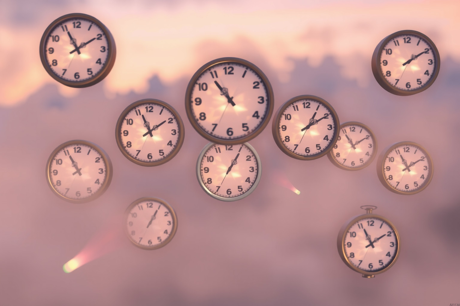 Sognare dozzina orologi indica ansia legata al tempo che scappa.