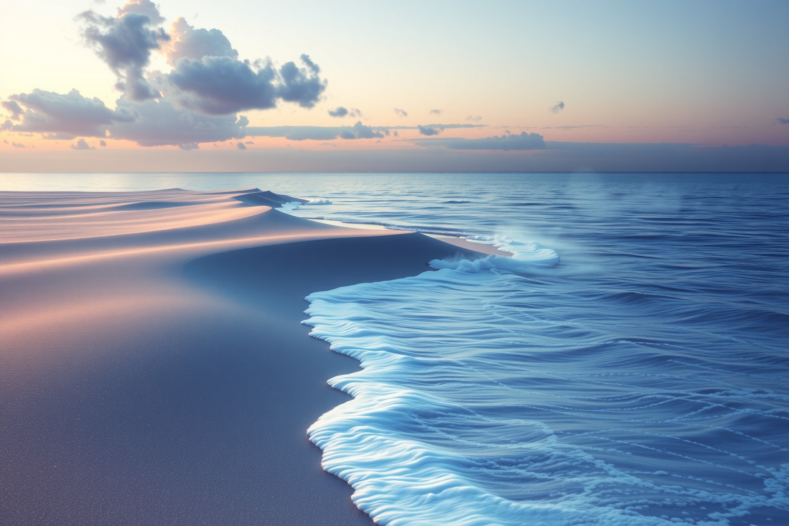 Sognare dune marine simboleggia equilibrio tra cuore e mente.