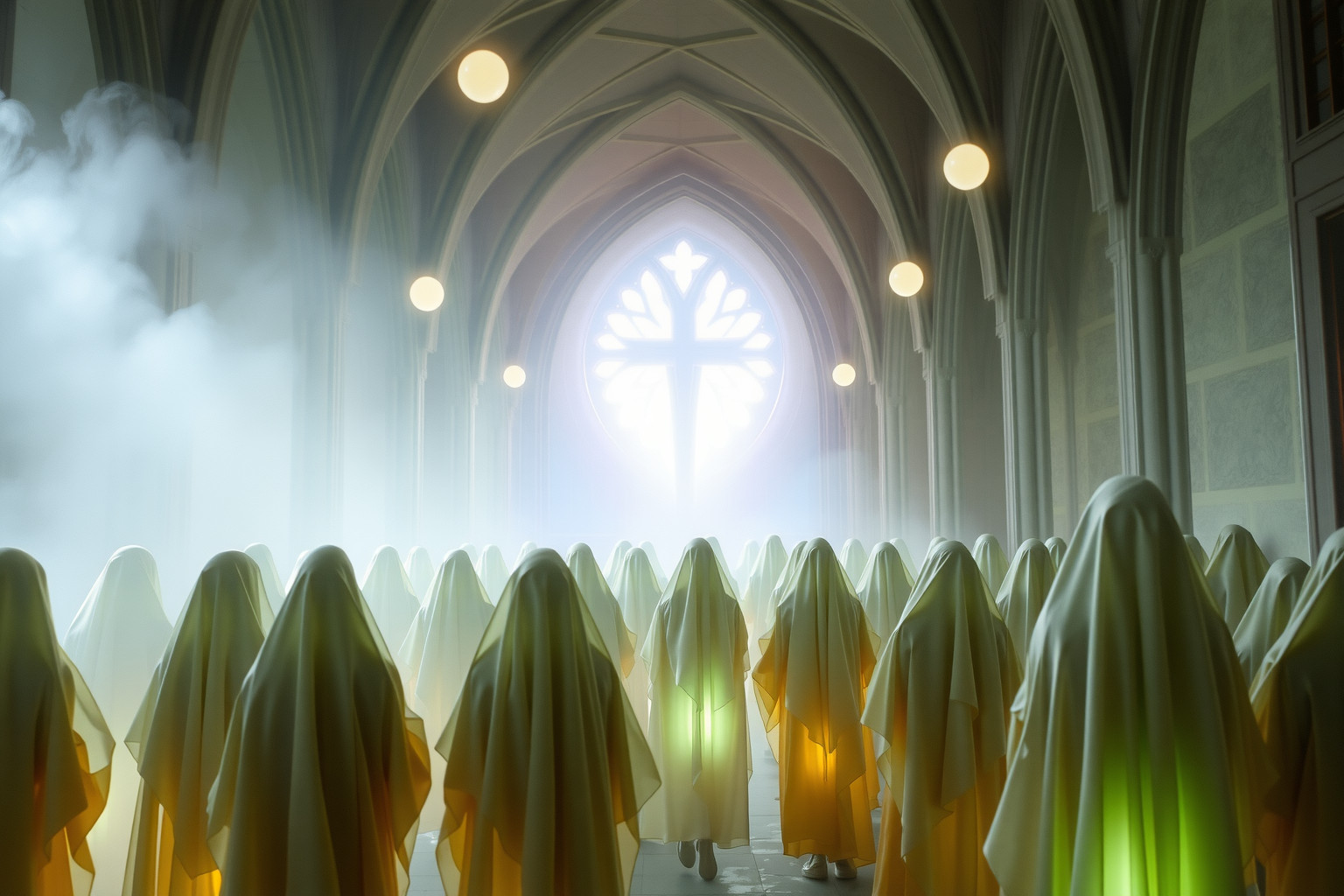 Sognare feste in chiesa con sconosciuti simboleggia nuove connessioni spirituali.