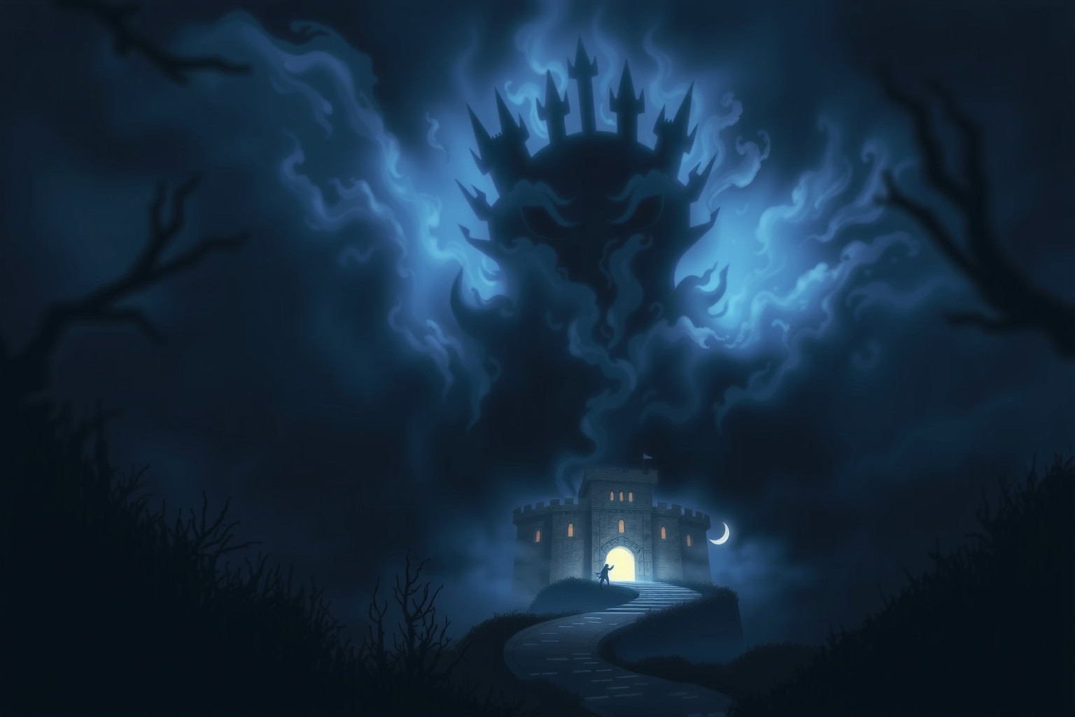 Sognare una fortezza oscura rivela paure profonde e segrete.