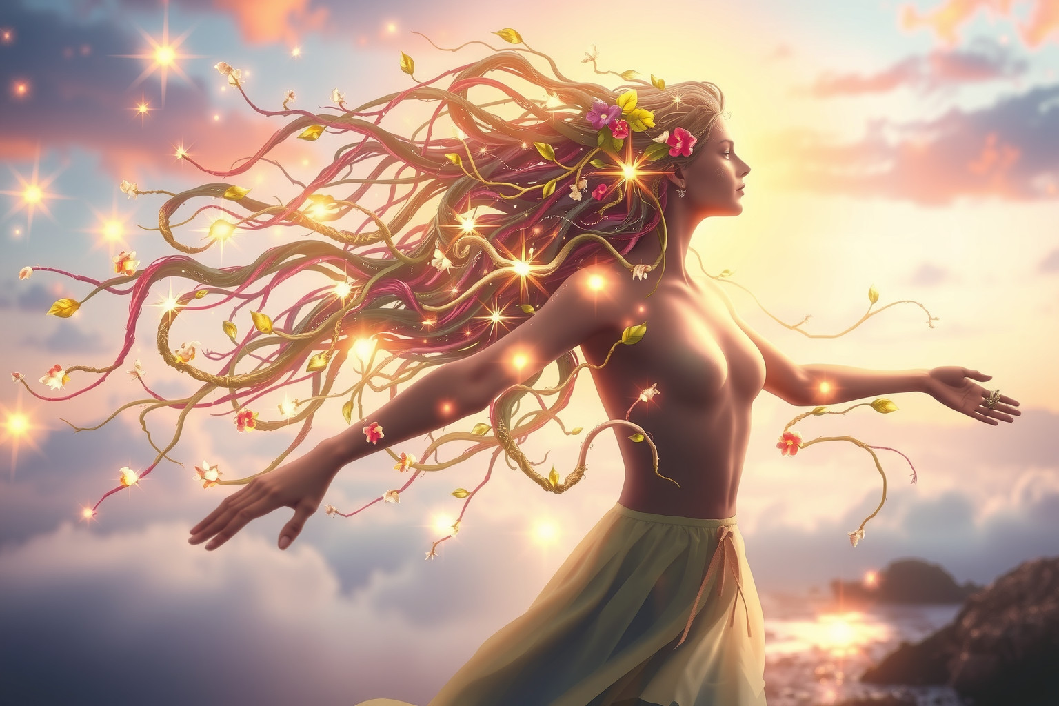 Capelli che crescono velocemente simboleggiano prosperità e crescita personale.
