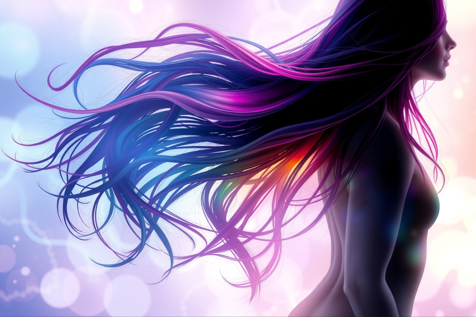 I capelli colorati nei sogni simboleggiano originalità e libertà espressiva.