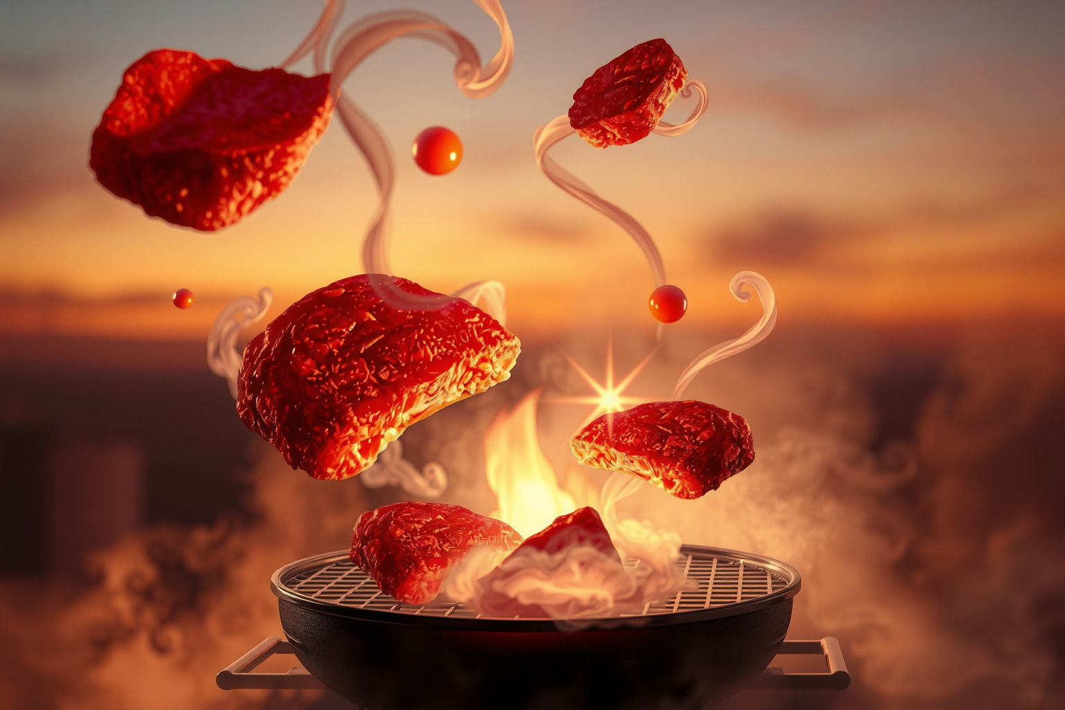 Sognare carne di manzo in barbecue simboleggia forza e convivialità.