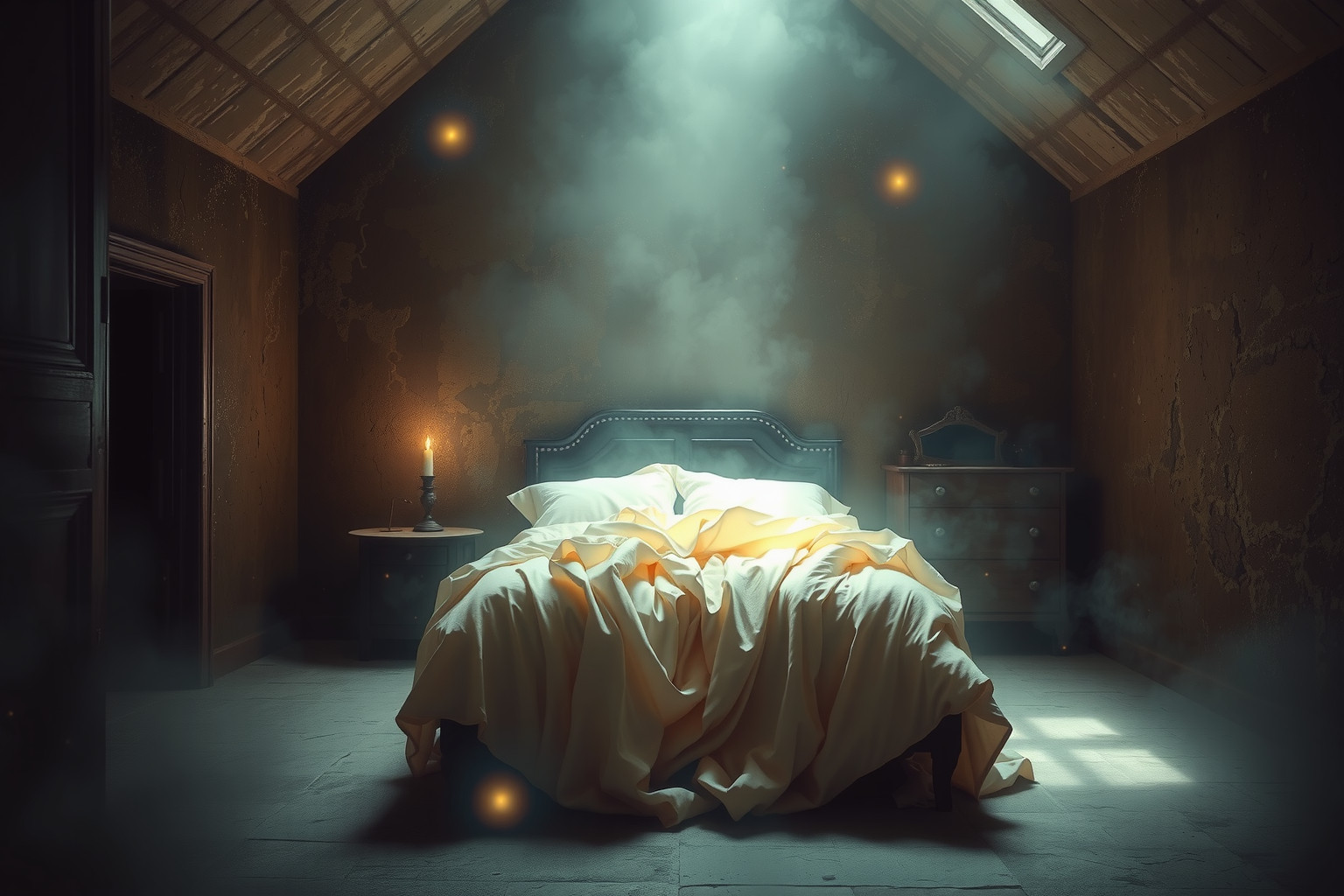 Sognare un letto in casa vecchia simboleggia nuove opportunità nascoste.