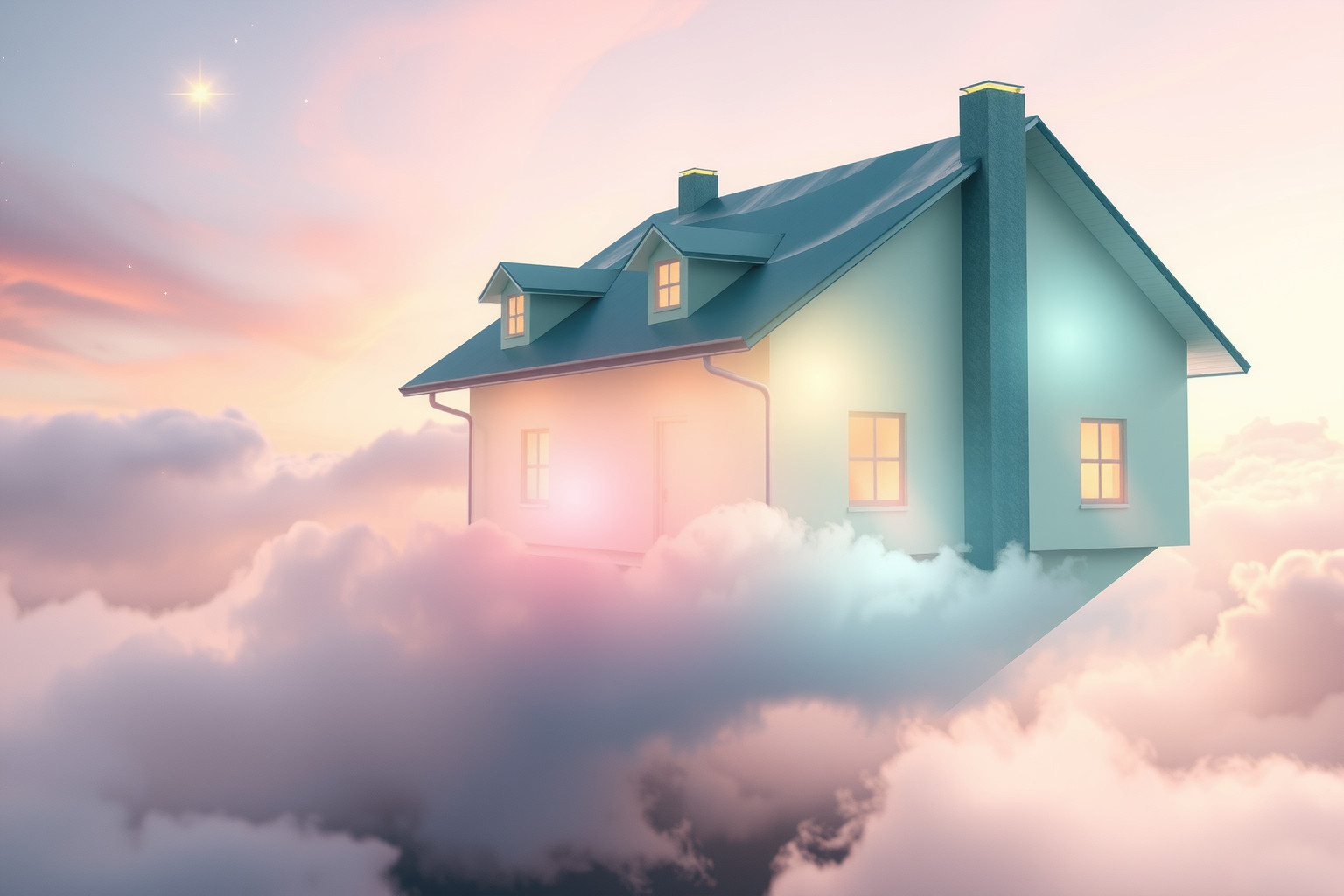 Sognare una casa nuova simboleggia nuovi inizi e opportunità.