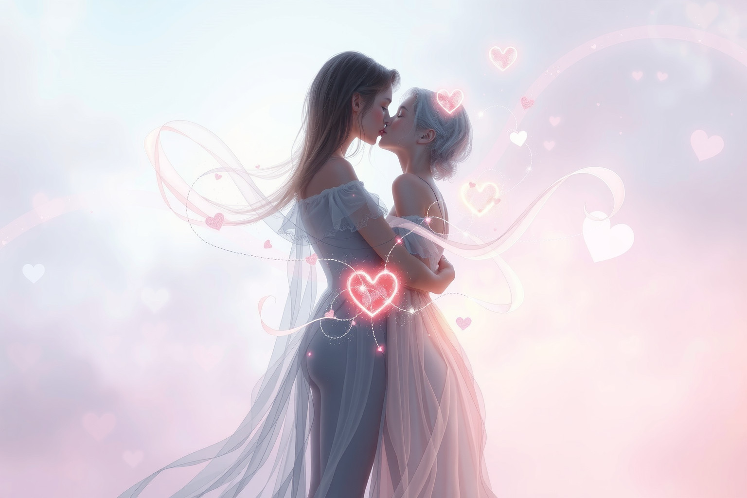 Sognare un bacio riflette profonda connessione emotiva e desiderio.