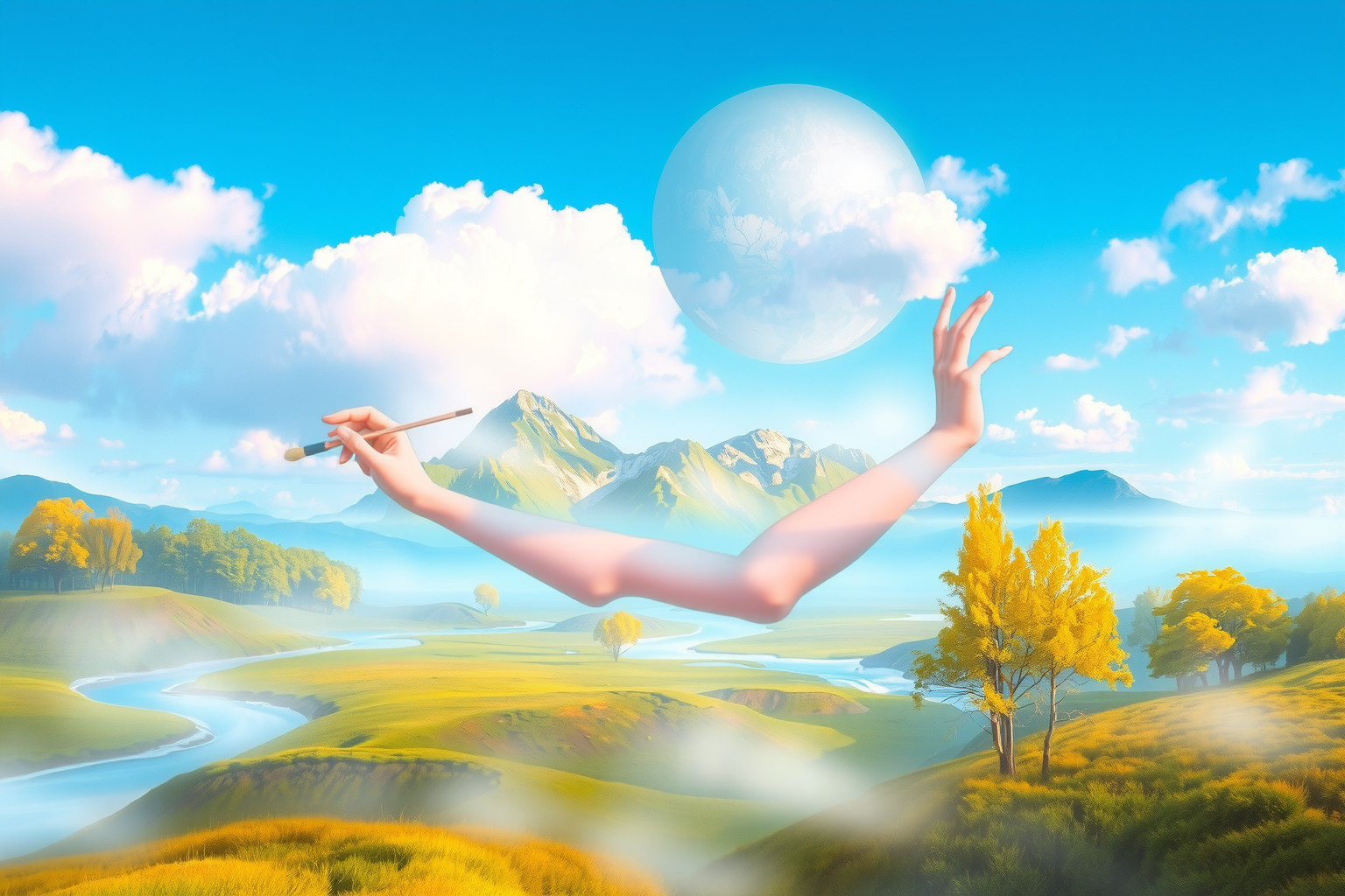 Sognare di dipingere paesaggi naturali simboleggia armonia interiore e creatività.